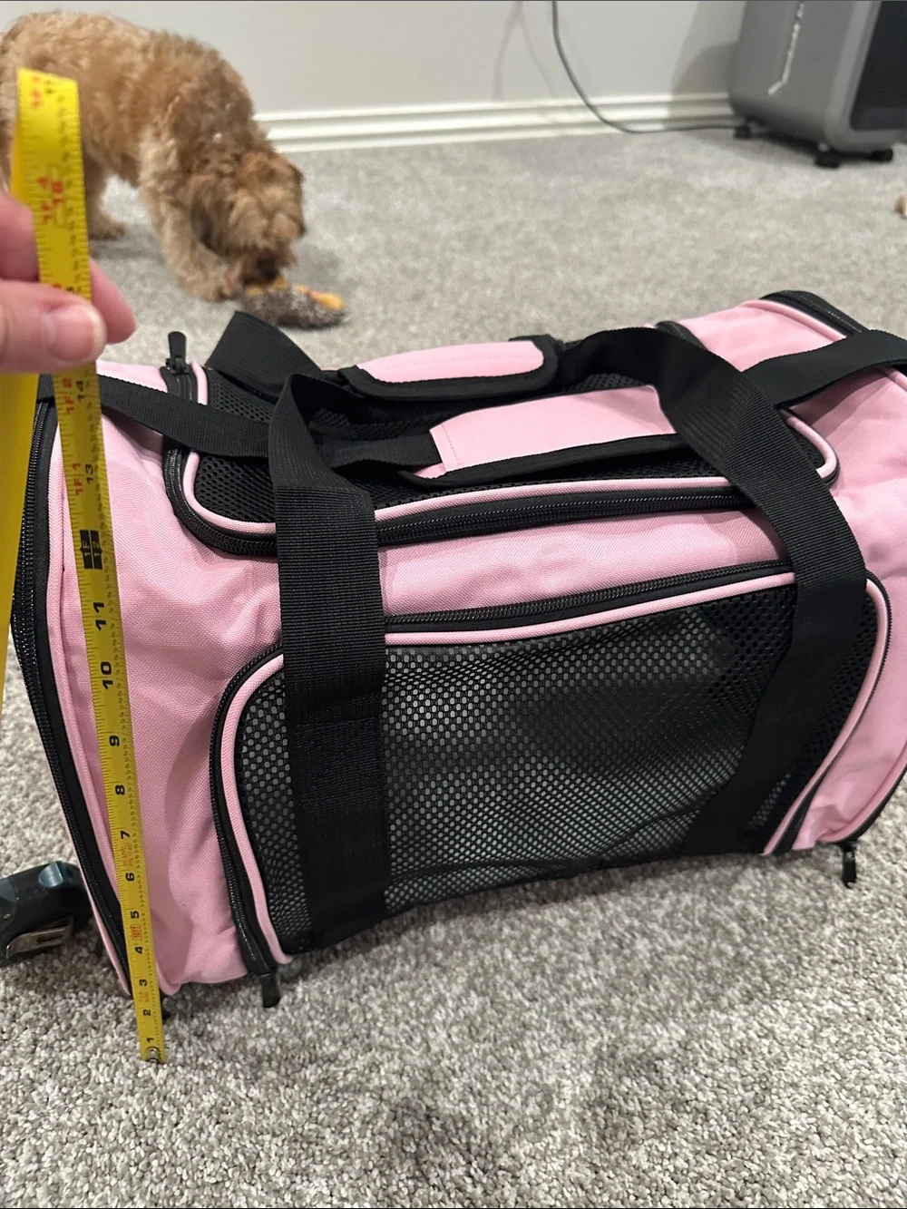 Pet Travel Carrier Bag - Pink